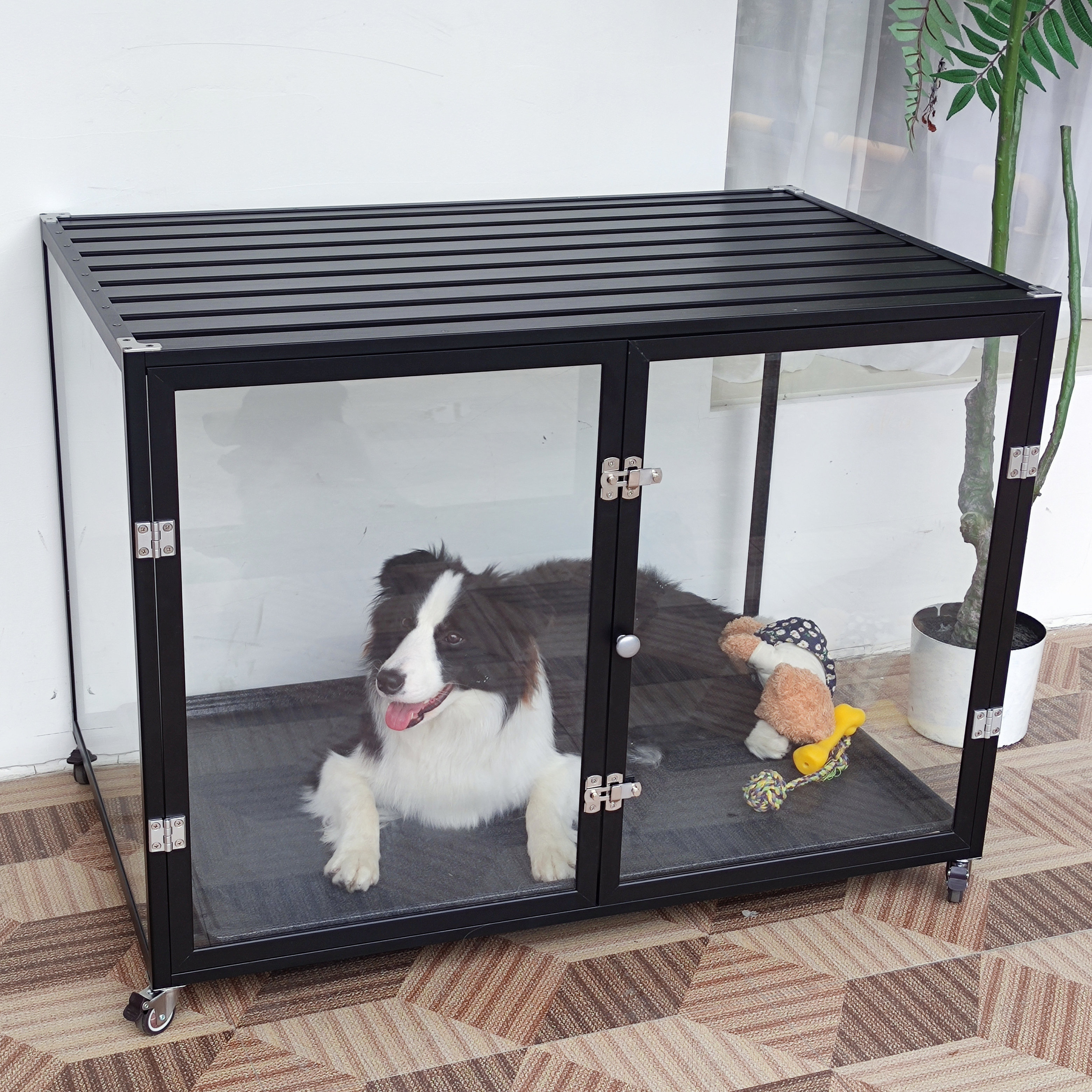 Aluminum dog cage hotsell